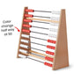 hand2mind 100-Bead Wood Teacher Demonstration Rekenrek, Math Counting Frame (Ages 4+)