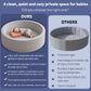 SIUUHOVS Baby Foam Ball Pit, 35.4"x 11.8Ball Pits for Toddlers Silvery Gray