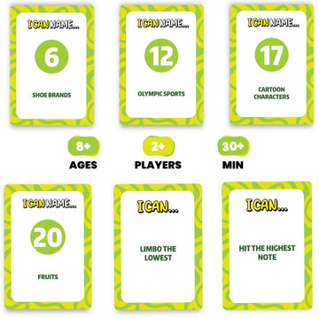 I Can Name... | Fast-Paced Family Party Game of Bidding & Brainpower | Hilarious Card Game Night, Party Game for Teens and Adults, for Groups