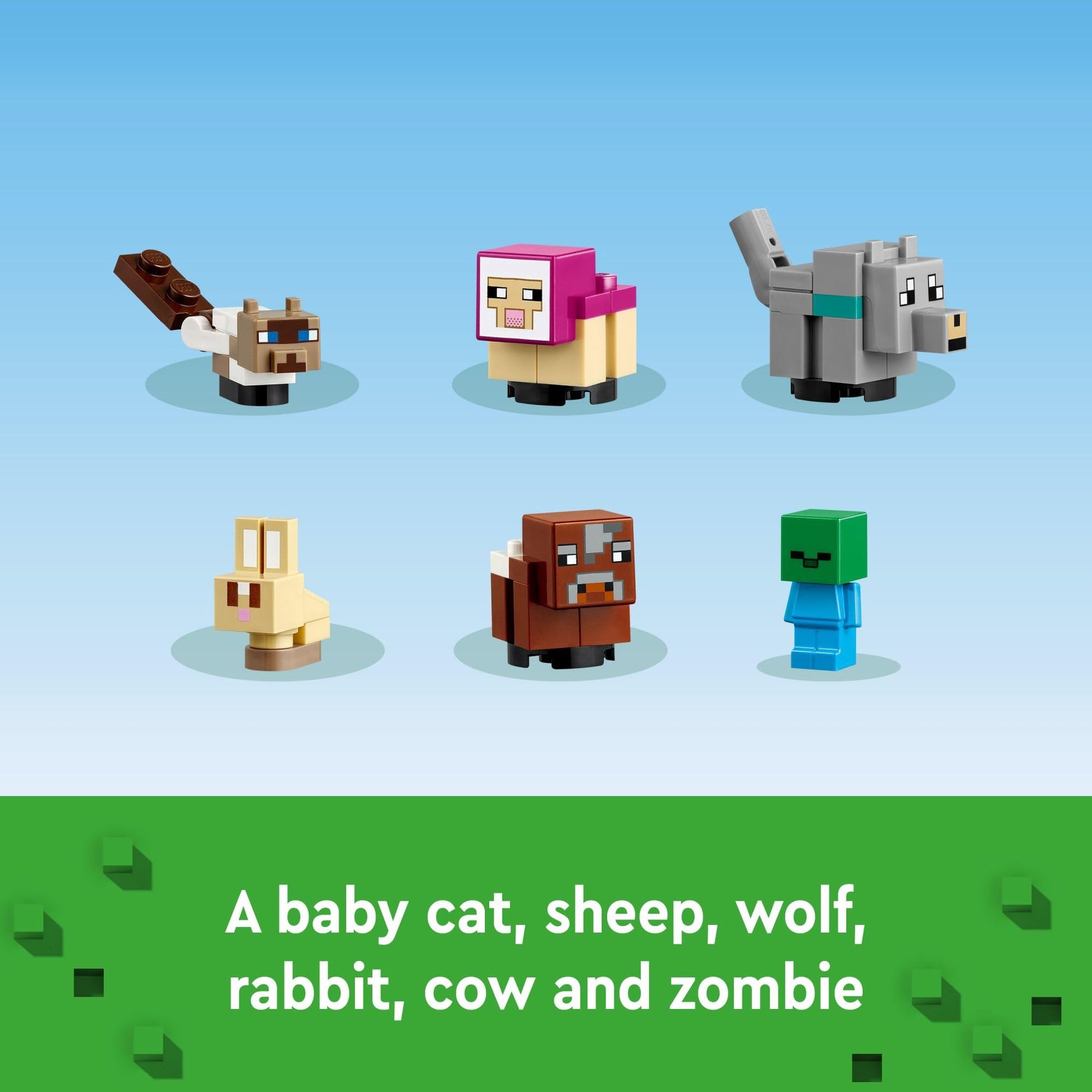 LEGO Minecraft The Animal Sanctuary Building Set, Gaming Toy for Girls and Boys Ages 7 and Up, Gift for Gamers and Kids, Brick Model of The Plains