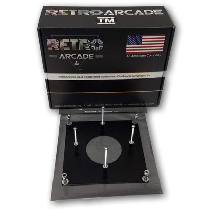 Arcade Game 3 inch Trackball Metal Mounting Kit, works with RA-TRACK-BALL