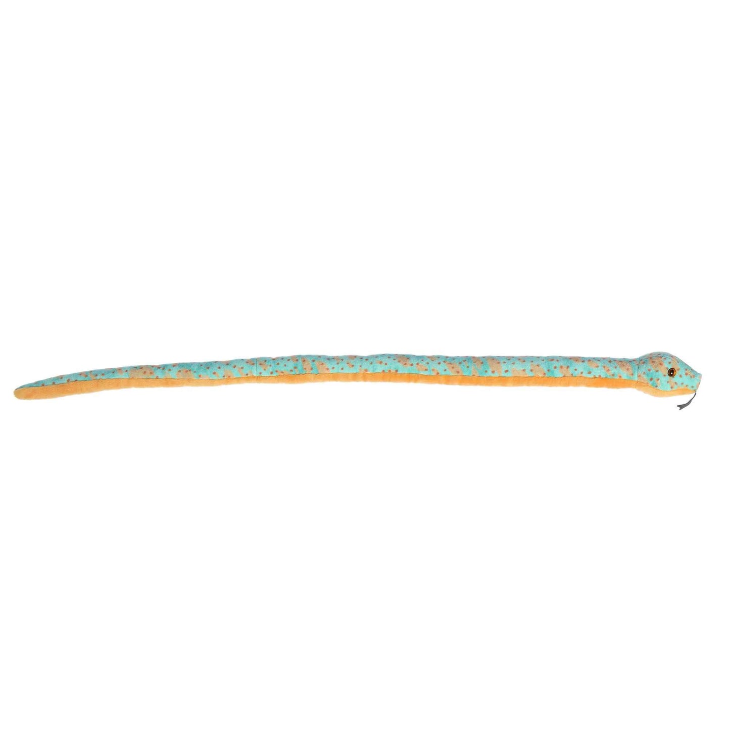 Aurora® Playful Mint Speckled Snake Snake Stuffed Animal - Vibrant Colors for an Eye-Catching Design - Perfect for Kids, Adults, and Any Reptile