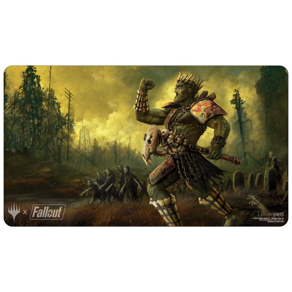 Ultra PRO - Fallout Playmat - Grave Titan - for Magic: The Gathering, Limited Edition Collectible Trading Tabletop Gaming Essentials Accessory