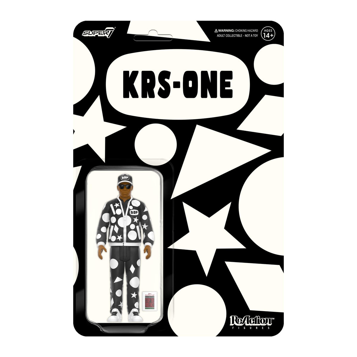 Super7 KRS-One (Self Destruction) - 3.75" KRS-One Action Figure with Accessory Classic Hip Hop Collectibles and Retro Toys