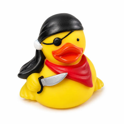 DUCKY CITY 3" Pirate Rubber Duck 2 [Floats Upright] - Baby Safe Bathtub Bathing Toy