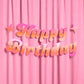 xo, Fetti Happy Birthday Pink + Orange Banner | Birthday Party Decorations, Kids Party, Backdrop, Sign, Garland, Summer, Pool, Tropical Vibes