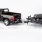 Motormax 2018 Chevy Silverado 1500 LTZ Crew Cab Pickup Truck with a Car Hauler, Truck & Tow Trailer Combo, 1/27 Scale Diecast Model, Black, All Star