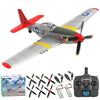 Park10 Toys P51D Mustang RC Plane 5 Channel 3D/6G RC Airplanes for Adults and Beginners Removable 2.4GHz Brushless Stunt RTF RC Airplane with Spare