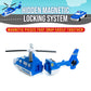 POPULAR PLAYTHINGS Magnetic Vehicles for Toddlers 1-3, Mix or Match Car Toys, Set of 3 Gift for Kids - Police
