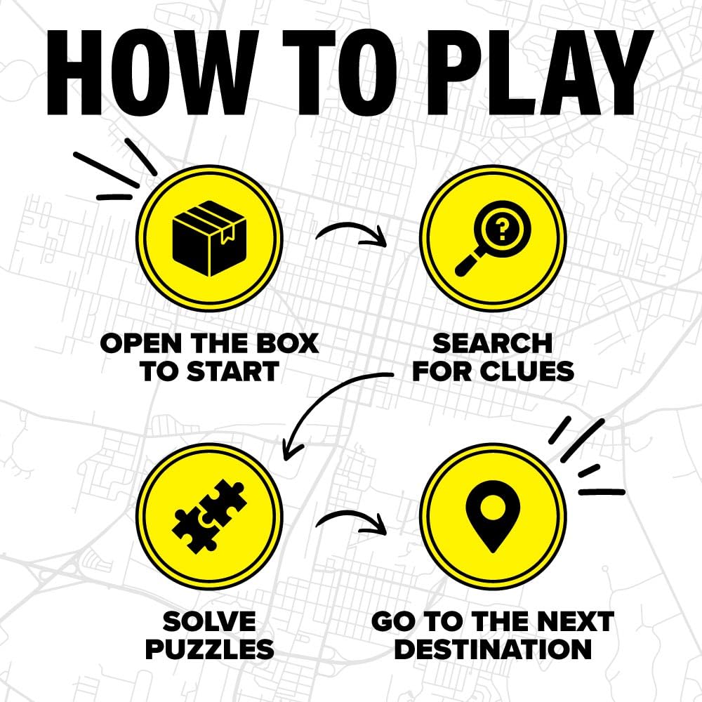 Tampa Outdoor Escape Room | Real City Scavenger Hunt | Gifts for Adults & Families | 1-6 Players, 2-3 Hours, 1 Mile Walking Distance