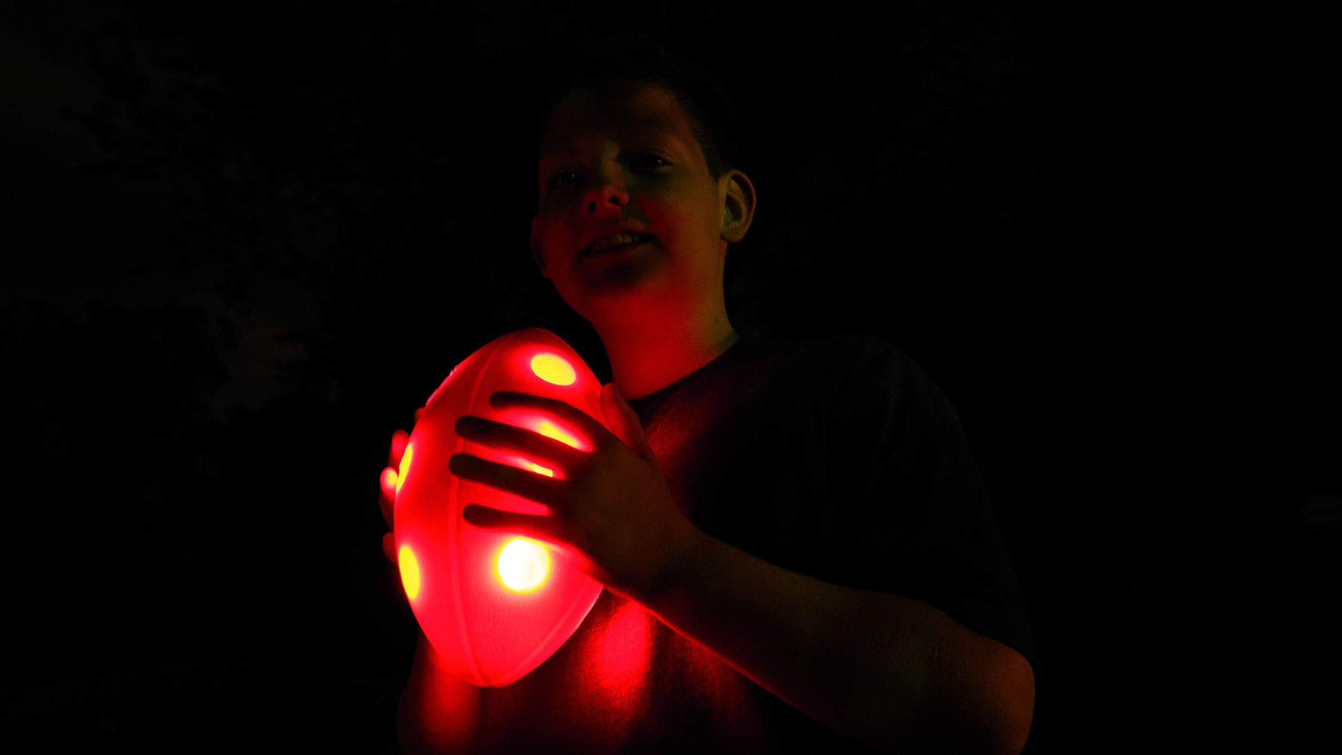 Blue Orange Clydo- The Incredible 24 Hour Football for Kids Age 8 Years and Up- Lights up!