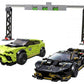 LEGO Speed Champions Lamborghini Urus ST-X and Lamborghini Huracán Super Trofeo EVO 76899 Building Kit (663 Pieces)