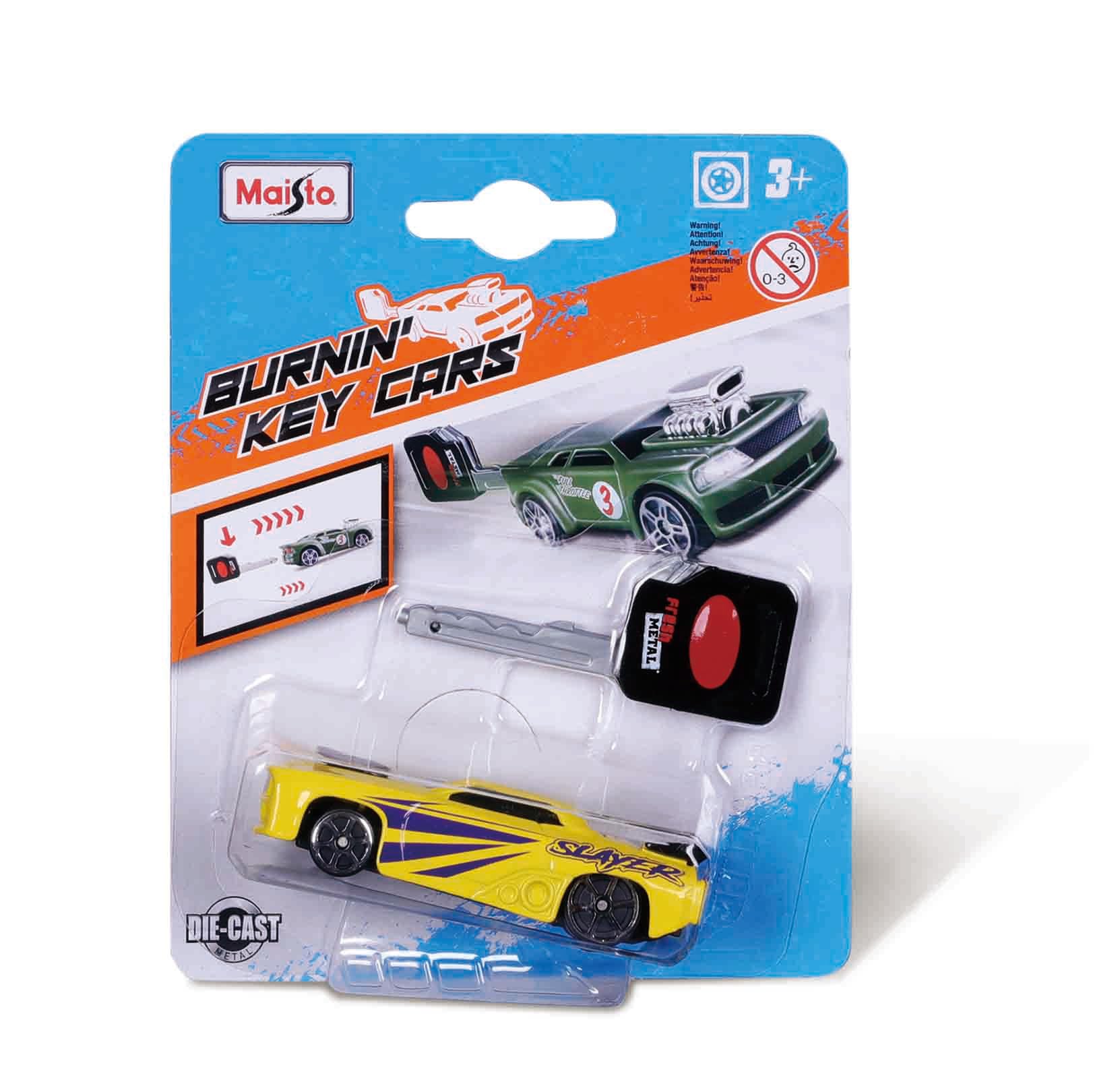 Maisto M15101 Fresh Metal Burnin Key Cars, Assorted Colours