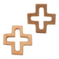 10pcs Natural Wooden Cross Children's Toy Pendant Pure Natural Beech Wood Animal Shape Toys for Handmade Home Decoration Crafts (10 pcs)