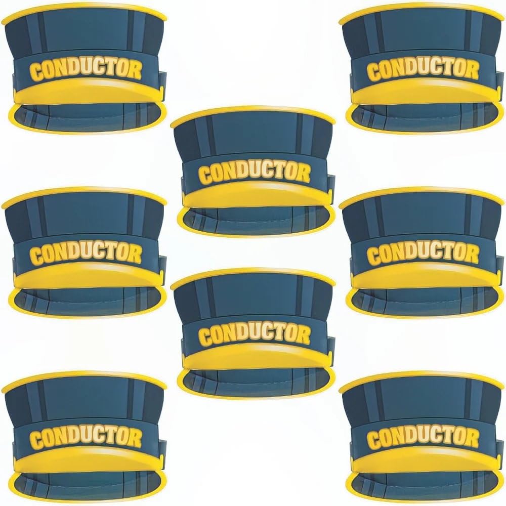 Fun Express TRAIN PARTY HAT - Apparel Accessories - 8 Pieces
