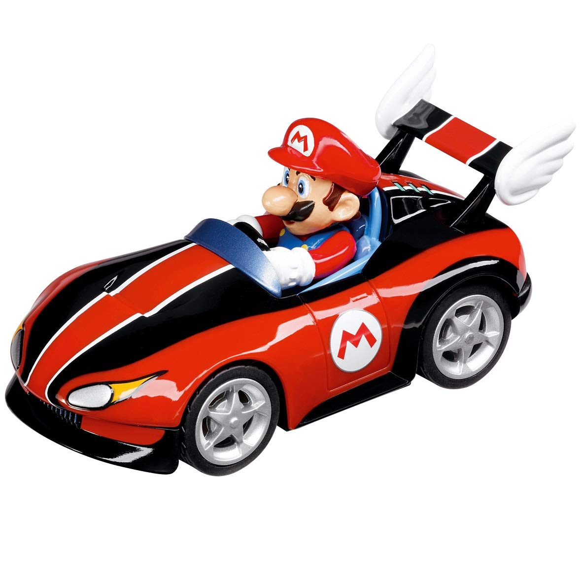 Carrera Pull & Speed 15813016 Official Licensed Kids Toy Car Pull Back Vehicle for Ages 3 and Up - Mario Kart Mario/Wild Wing Mario/Mach 8 Mario