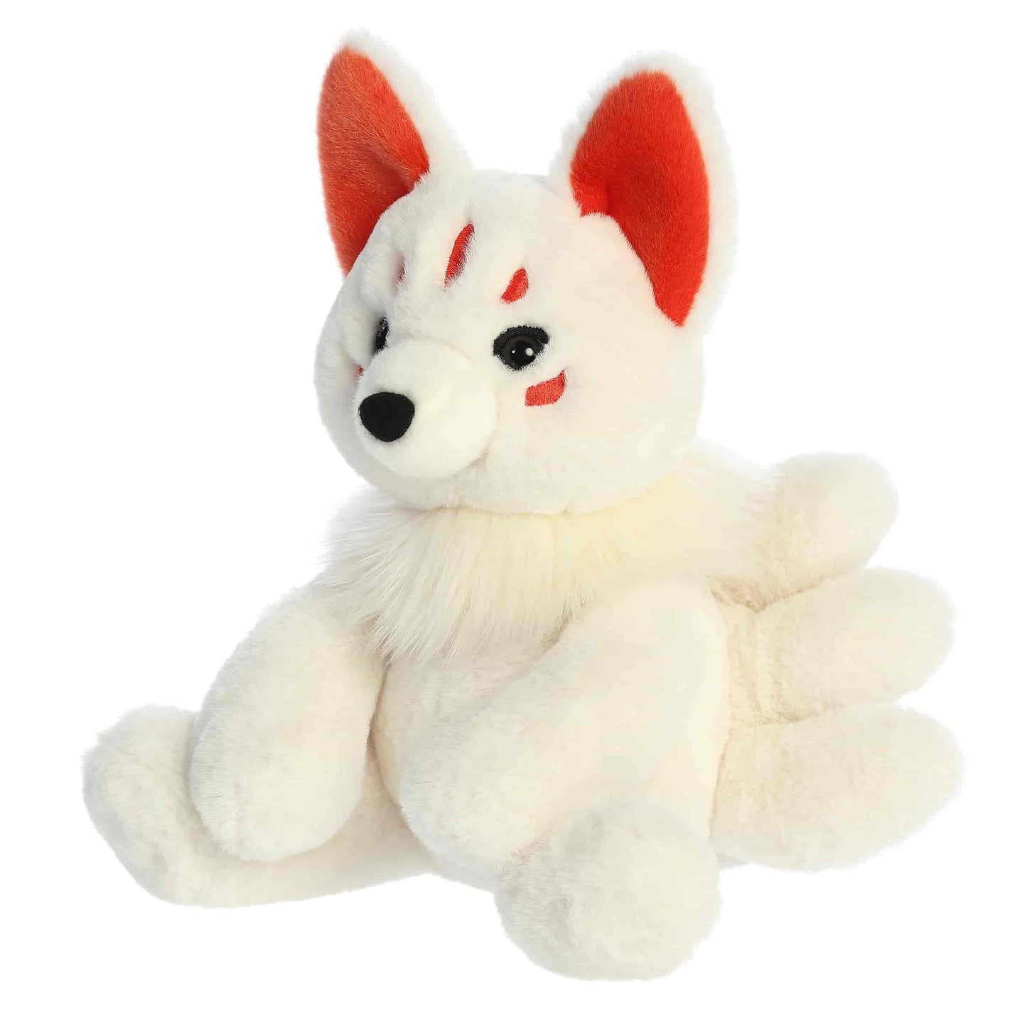 Aurora® Mysterious Fantasy Kitsune Stuffed Animal - Mythical Companion - Imaginative Adventures - White 10 Inches
