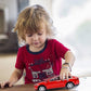 gidoyi Toy Car Model X, Pull Back Car Toys Alloy Vehicles with Lights and Sound 1:32 Scale Model Car (Red)