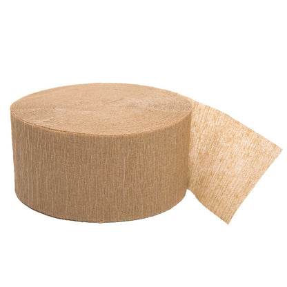 Gold Crepe Crepe Paper Roll Streamer - 81 ft (Pack Of 1) - Perfect For Parties, Decorations & Events