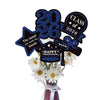 25 Pcs Red and Black Class of 2026 Congrats Grad Table Centerpieces Congratulate Graduation Centerpiece Sticks for Graduation Party Decorations
