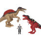 Animal Planet Electronic Dinosaur Battle Set - Light-Up Roaring T. Rex & Spinosaurus with Action Figure - Dinosaur Toys for Kids Ages 3+