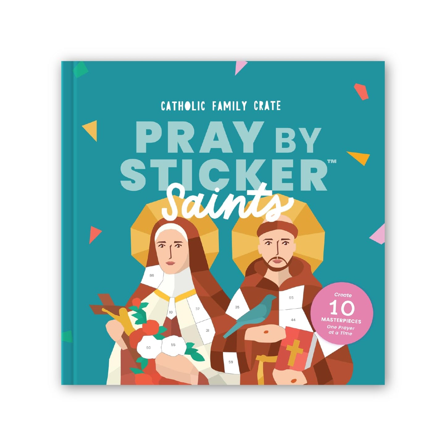 PRAY BY STICKER: Saints Sticker Book - Religious Activity - Interactive Faith-Based Learning with Stickers - Educational & Spiritual Book - Saints