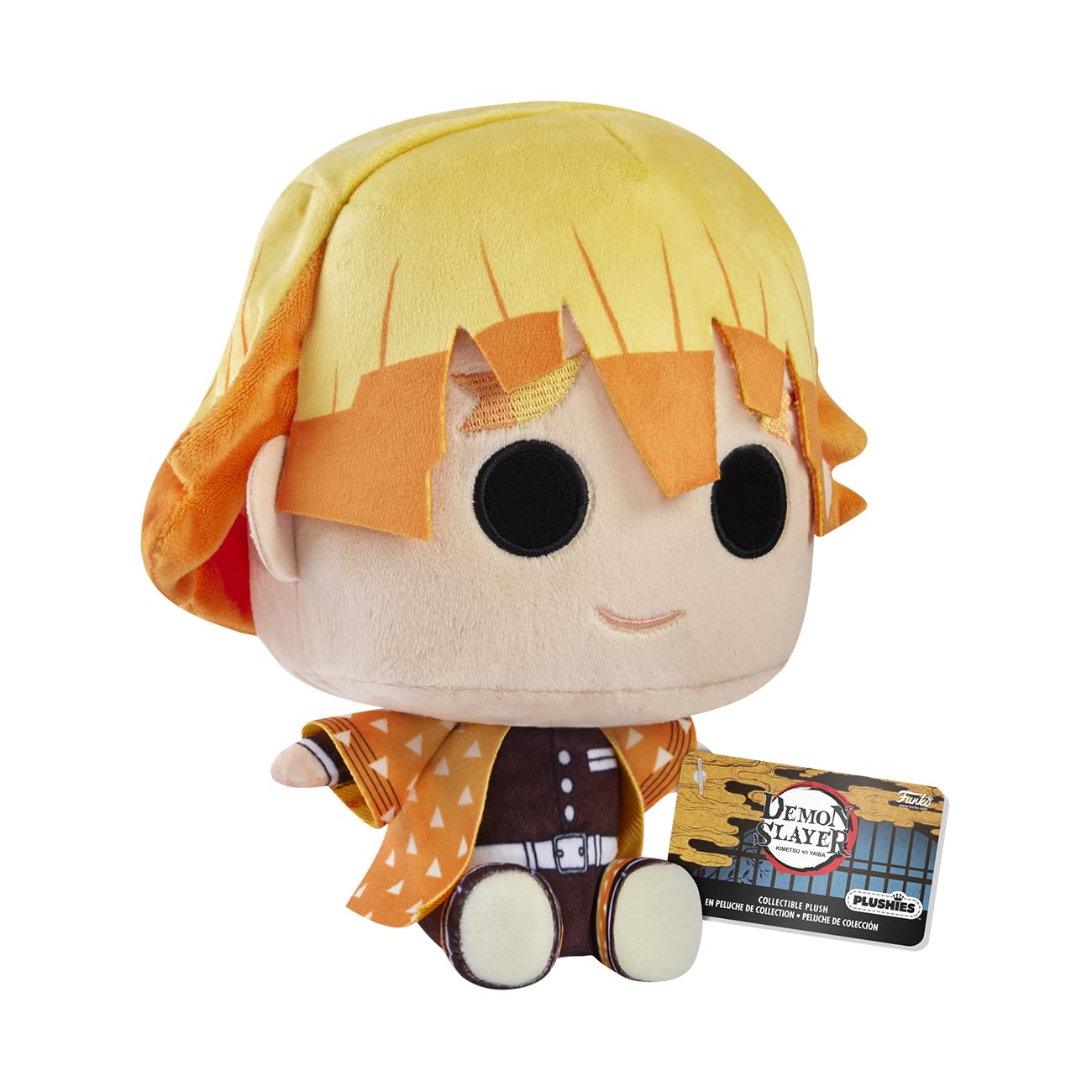 Funko Plush: Demon Slayer - 7" Zenitsu Agatsuma - Collectable Soft Plush - Birthday Gift Idea - Official Merchandise - Stuffed Plushie for Kids