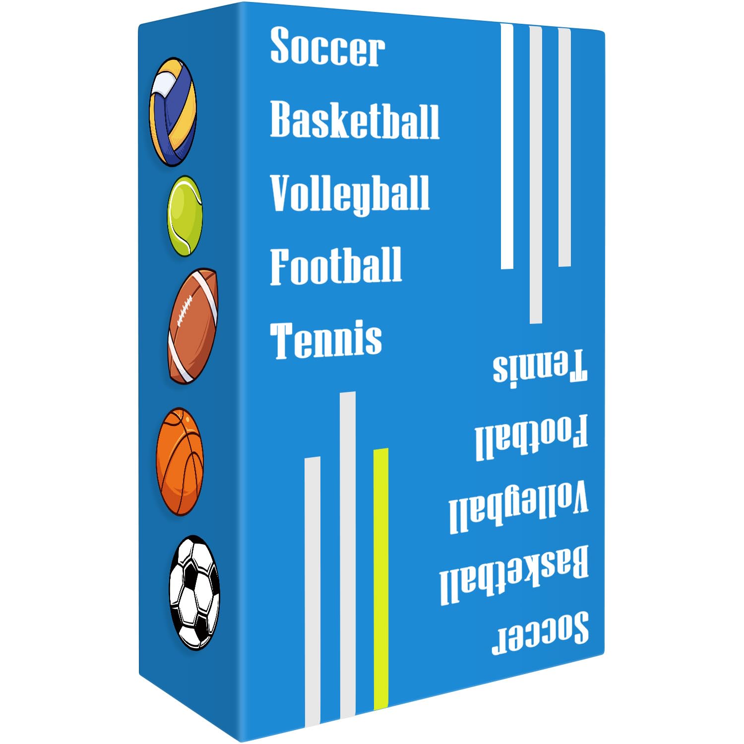 Sports Card Game - Soccer Basketball Volleyball Football Tennis - Speed-Matching Board Games for Adults Wildly Entertaining & Easy to Learn