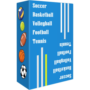 Sports Card Game - Soccer Basketball Volleyball Football Tennis - Speed-Matching Board Games for Adults Wildly Entertaining & Easy to Learn