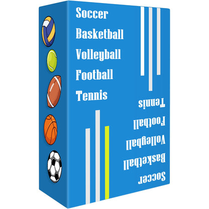 Sports Card Game - Soccer Basketball Volleyball Football Tennis - Speed-Matching Board Games for Adults Wildly Entertaining & Easy to Learn