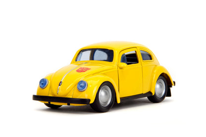 Jada Transformers 1:32 G1 Bumblebee Volkswagen Beetle Die-Cast Car, Toys for Kids and Adults