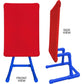 EasyCall Strike Zone Target for Backyard Baseball - Adjustable & Weatherproof RED Strike Zone with a Royal Blue Base - Compatible with All Plastic