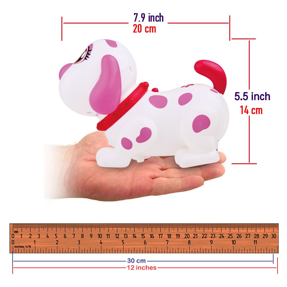 WEofferwhatYOUwant Robot Dog Helen - Interactive Talking Puppy for Girls - Electronic Pet Toy Walks, Talks, Barks, Dances & Sings - Touch Sensors