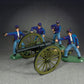 W. Britain American Civil War 52109 Union 10 Pound Parrot Cannon with 4 Man Crew 1:32 Scale Plastic
