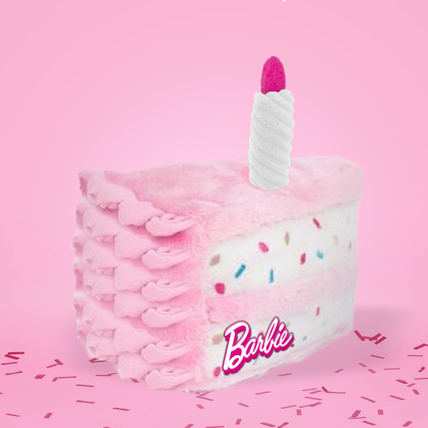 Megatoys Barbie Birthday Party Gift Set - Tin Box, Tin Pencil Case, Stickers, Birthday Necklace, Plush, and Birthday Hat