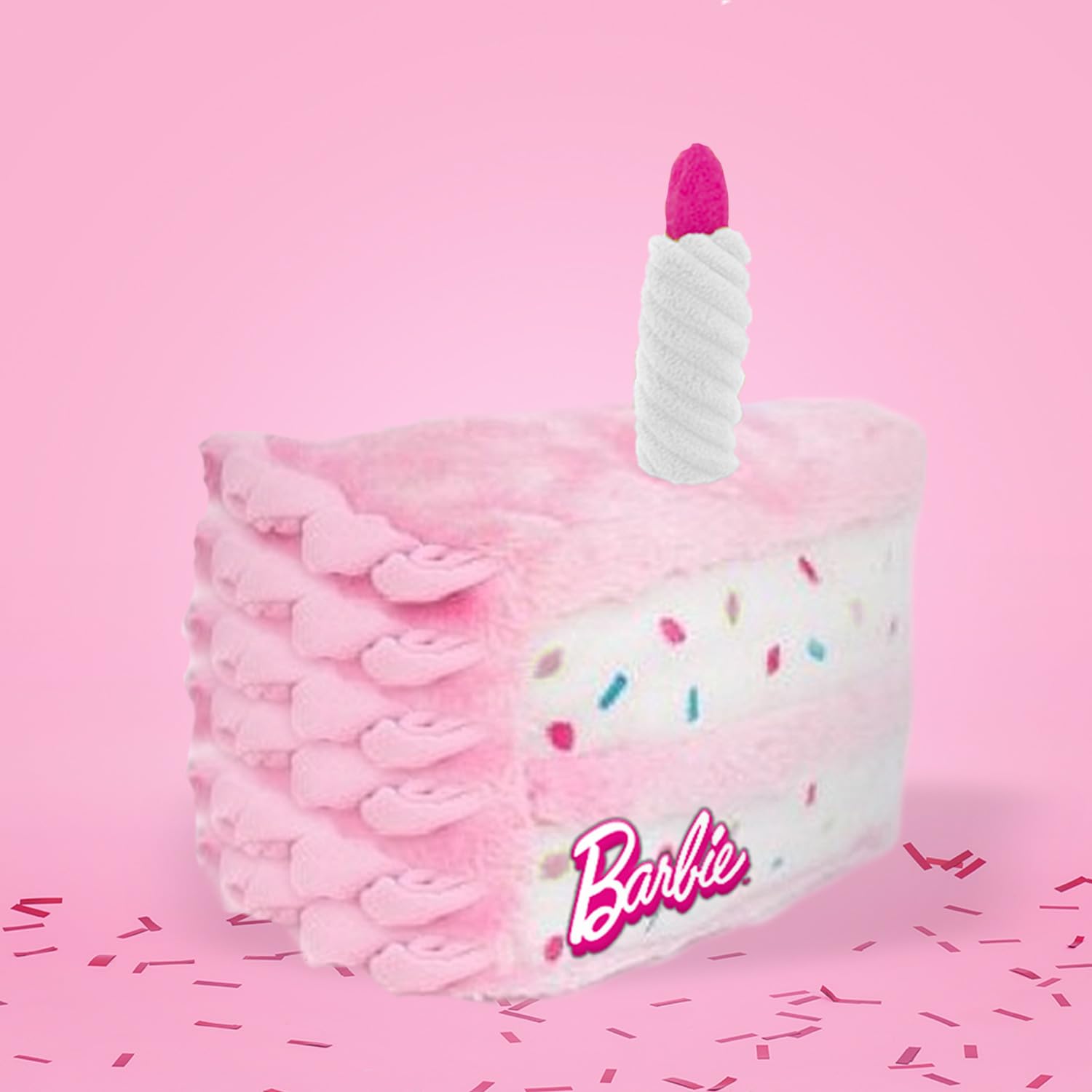 Megatoys Barbie Birthday Party Gift Set - Tin Box, Tin Pencil Case, Stickers, Birthday Necklace, Plush, and Birthday Hat