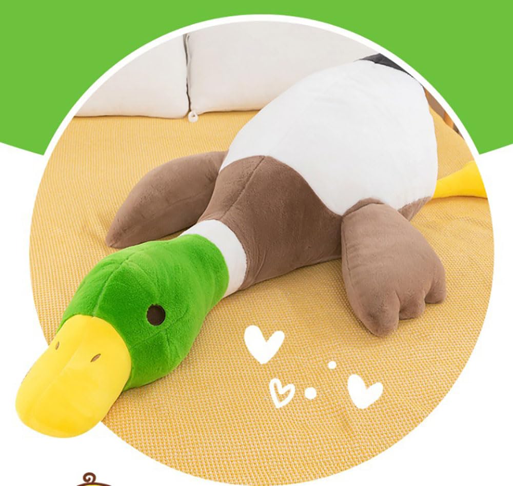 YUKOUQIAN Duck Stuffed Animal Cute Duck Plush Toy 29 inch for Girls Boys (lvtouya 70cm)