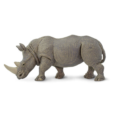 Safari Ltd. White Rhino Toy Figurine - Realistic, Hand-Painted 5.75" Model Figure - Safe, Educational Toy for Boys, Girls & Kids Ages 3+