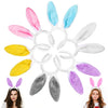 YUJUN 6PCS Plush Bunny Ears Headband, Easter Multi-Color Cute Rabbits Ears Hairbands for Easter Kids Game and Easter Party Favors