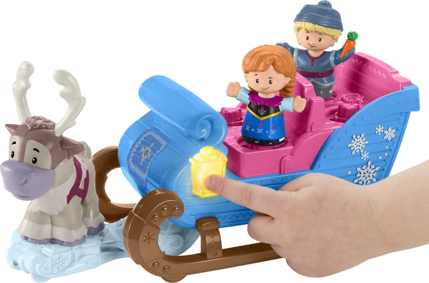 Fisher-Price Disney GGV30 Frozen Kristoff's Sleigh by Little People, Multi Color