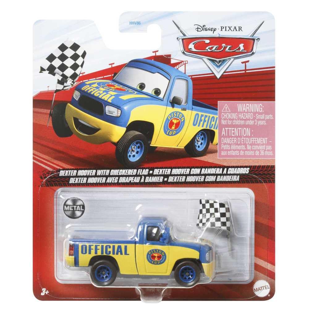 Disney Pixar Cars Dexter Hover con Bandera de Salida