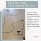 Airplane Tip Toe Line Die-Cut Vinyl Sensory Walk Decals - Kids' Sensory Path Floor Decals - Education Walking Path Stickers - Daycare & School Hallway