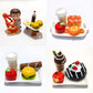 Nuanmu Miniature Food Drink Bottles Pretend Play Kitchen Game Party Toys (10 Bottles + 10 Foods?Random?)