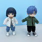 niannyyhouse OB11 1/12 BJD Doll Clothes Coat Pocket Pants Vest Shoes Denim Outfit 4.3in Action Figures Doll Dressup (Pink)