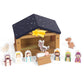 WOODENFUN Toy Nativity Set for Kids?Wooden Christmas Nativity Scene Miniature Holy Family Figurines Gifts for Children Boys Girls 3+ Years Old