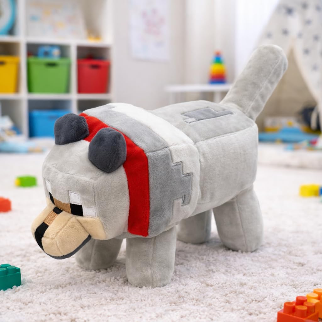 The Plushie Guy Wolf Collectible Plush Toy Large Size! Approx 14 Inches Kids Favirote!