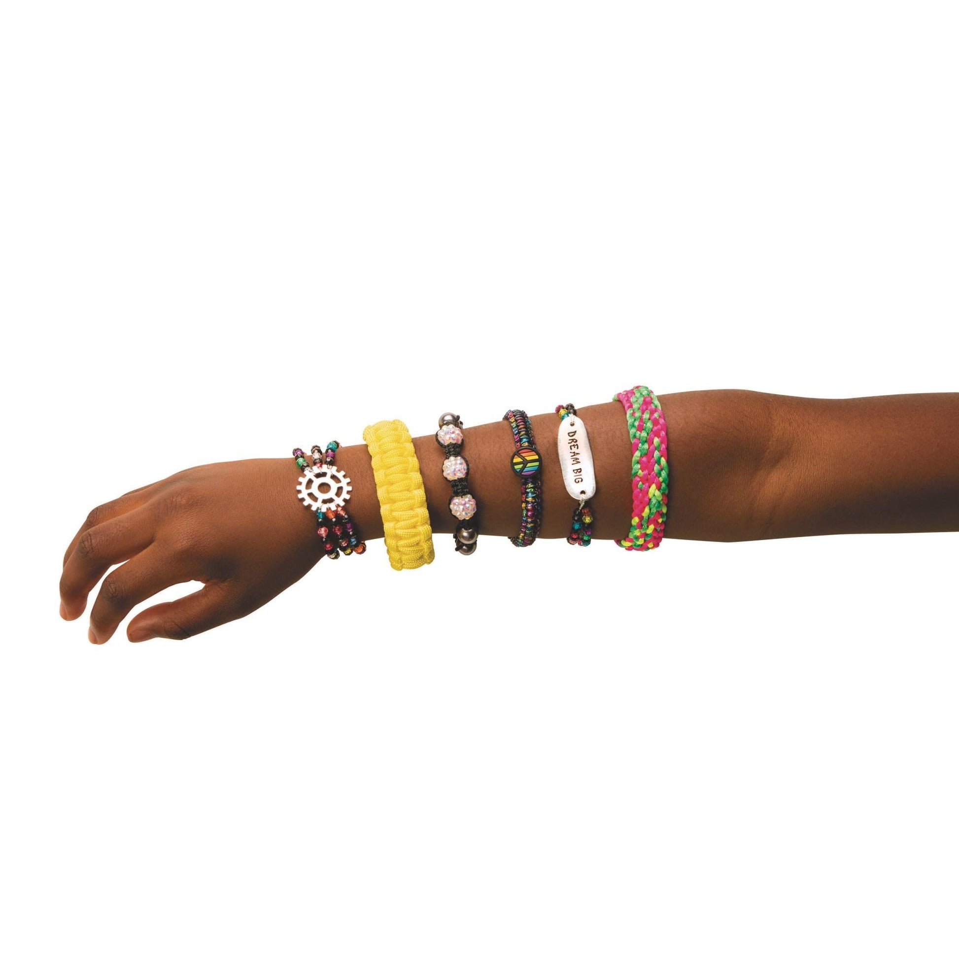Assorted Neon Parachute Cord Bracelet Craft Kit