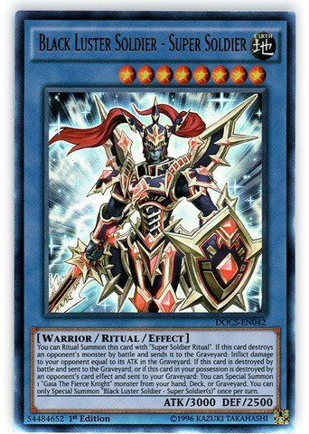 Yu-Gi-Oh! - Black Luster Soldier - Super Soldier (DOCS-EN042) - Dimension of Chaos - 1st Edition - Ultra Rare by Yu-Gi-Oh!
