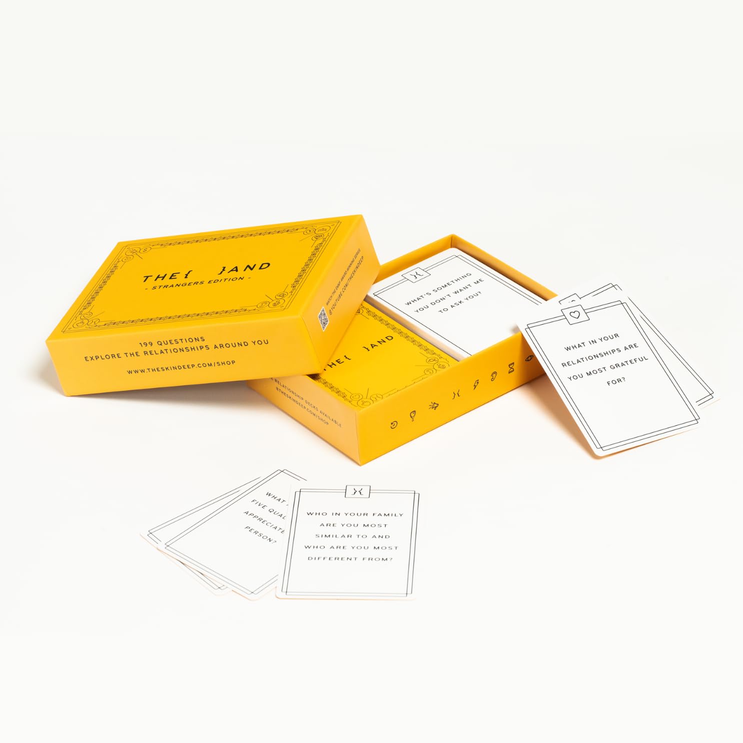 {THE AND} Strangers Edition - Conversation Starter Card Game - Fun Getting to Know You Game - Ice Breakers to Reduce The Space Between You