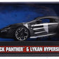 Jada Toys Marvel Black Panther & Lykan Hypersport Die-cast Car, 1:24 ScaleVehicle & 2.75 Collectible Figurine, (99723)